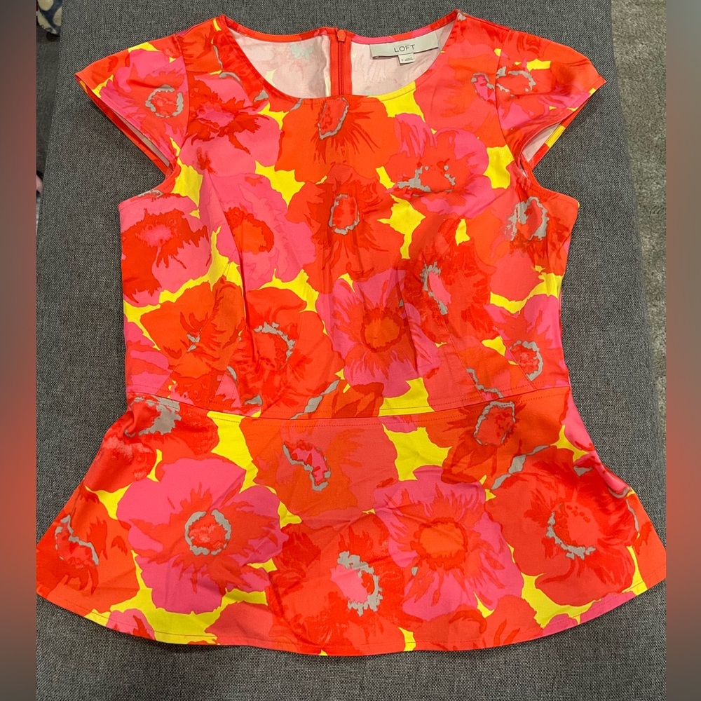 Loft Peplum Top